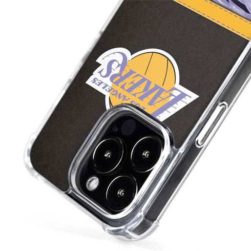 NBA Los Angeles Lakers Retro Palms iPhone 15 Pro MagSafe Case